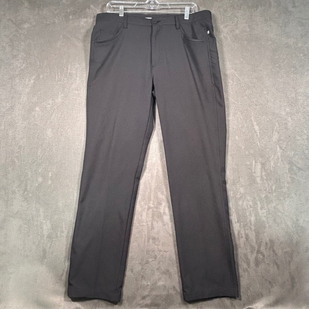Ping Sensorcool Mens Golf Pants Black 34x33 Performance Trousers Five Pocket